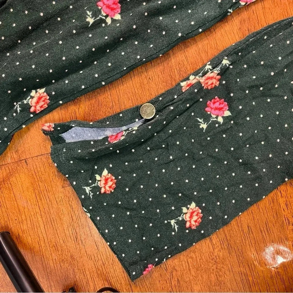 NWT Free People Women’s Celia mini dress Emerald Jewel combo size medium - Picture 12 of 12